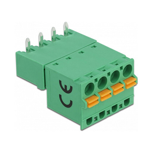 Terminalblock Set für Platine 4 Pin 5,08 mm Rastermaß horizontal