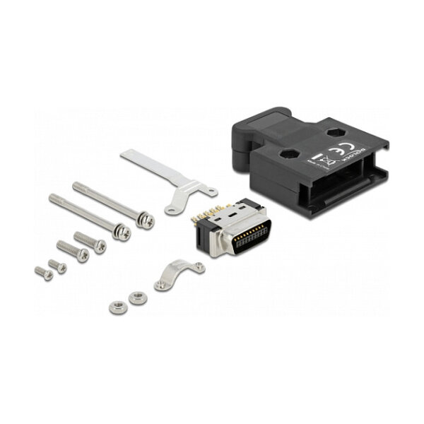 MDR Stecker 20 Pin Lötanschluss mit Gehäuse