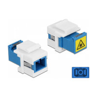 Keystone Modul SC Simplex Buchse zu SC Simplex Buchse mit Laserschutzklappe innen