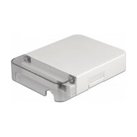 LWL Anschlussdose zur Wandmontage für 1 x SC Simplex oder LC Duplex weiß