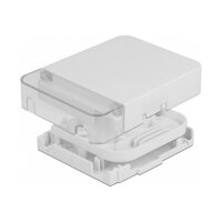 LWL Anschlussdose zur Wandmontage für 1 x SC Simplex oder LC Duplex weiß