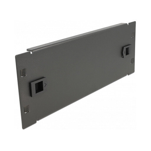 10? Netzwerkschrank Blindabdeckung werkzeugfrei 2 HE schwarz