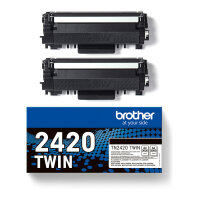 Brother Toner TN-2420TWIN Schwarz 2er Pack bis zu je 3.000 Seiten nach ISO 19752