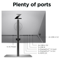 60,5cm/23,8 (2560x1440) HP Z24q G3 16:9 5ms IPS HDMI DisplayPort VESA Pivot QHD Silver
