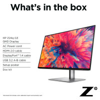 60,5cm/23,8 (2560x1440) HP Z24q G3 16:9 5ms IPS HDMI DisplayPort VESA Pivot QHD Silver