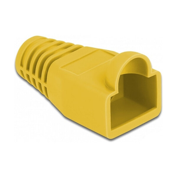 Knickschutztülle für RJ45 Stecker gelb 20 Stück