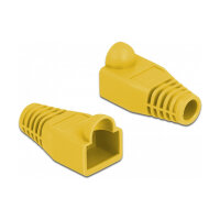 Knickschutztülle für RJ45 Stecker gelb 20 Stück