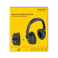 Bluetooth 5.0 Kopfhörer Over-Ear faltbar mit integriertem Mikrofon und intensivem Bass, bis zu 20 Stunden Laufzeit