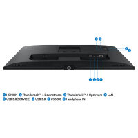 68,6cm/27 (3840x2160) Samsung ViewFinity S8 S27B800TGU 16:9 5ms IPS HDMI 2xThunderbolt4 VESA Pivot 4K Black
