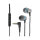 In-Ear Kopfhörer mit 4 Pin 3,5 mm Klinkenstecker, Mikrofon und Lautstärkeregler + Quick-Mute Funktion für Smartphones und Tablets