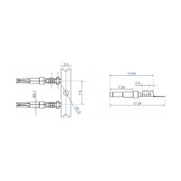 Crimp-Kontakte für D-Sub Crimp Buchse 40 Stück