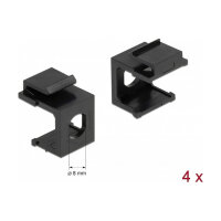 Keystone Abdeckung schwarz mit 8,0 mm Durchführung...