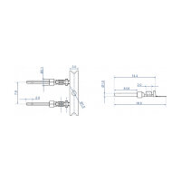 Crimp-Kontakte für D-Sub Crimp Stecker 40 Stück