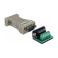 Konverter 1 x Seriell RS-232 DB9 zu 1 x Seriell RS-485 mit ESD Schutz 15 kV Überspannungsschutz 600 W