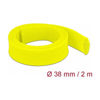 Geflechtschlauch dehnbar 2 m x 38 mm gelb