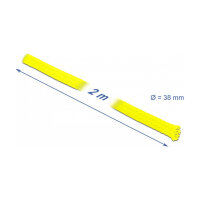 Geflechtschlauch dehnbar 2 m x 38 mm gelb