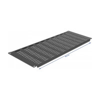 19? Netzwerkschrank Panel mit Lüftungsschlitzen horizontal 4 HE schwarz