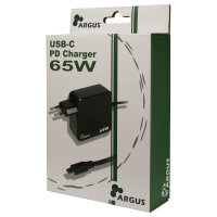 Charger USB-C 65W Black INTER-TECH PD-2065