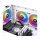120mm Thermaltake CT120 ARGB Sync PC Cooling Fan White 500-2000rpm - 2Pack