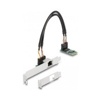 M.2 Key B+M 1 x RJ45 2,5 Gigabit LAN Netzwerkkarte