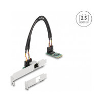M.2 Key B+M 1 x RJ45 2,5 Gigabit LAN Netzwerkkarte