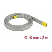 Geflechtschlauch zur EMV Abschirmung dehnbar 2 m x 10 mm