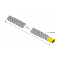Geflechtschlauch zur EMV Abschirmung dehnbar 2 m x 10 mm