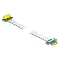 Riser Karte PCI Express x1 Stecker zu x1 Slot 90° gewinkelt mit FPC Kabel 30 cm