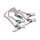 M.2 Karte zu 4 x Seriell RS-232 DB9 mit Standard und Low Profile Slotblenden