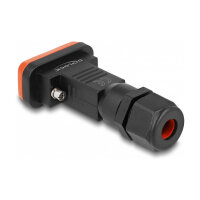 D-Sub 9 Pin Stecker mit Gehäuse IP67 wasserfest