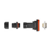 D-Sub 9 Pin Stecker mit Gehäuse IP67 wasserfest