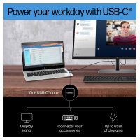 68,6cm/27" (3840x2160) HP E27k G5 16:9 4K UHD IPS 5ms 60Hz HDMI DisplayPort USB-C Speaker Black/Silver