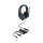 Gaming Headset Over-Ear mit 3,5 mm Klinkenstecker und blauem LED Licht für PC, Notebook und Spielekonsolen