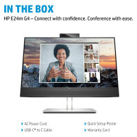 60,5cm/23,8 (1920x1080) HP E24m G4 16:9 5ms USB-C VGA HDMI DP Speaker Full HD Black