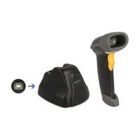 2,4 GHz Barcode Scanner 1D und 2D mit Ladestation -...