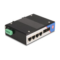 Industrie Gigabit Ethernet Switch 4 Port RJ45 2 Port SFP für Hutschiene