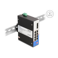 Industrie Gigabit Ethernet Switch 8 Port RJ45 2 Port SFP für Hutschiene
