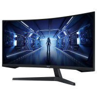86cm/34 (3440x1440) Samsung Odyssey C34G55TWWP Curved 21:9 1ms 144Hz HDMI DisplayPort VESA Ultra WQHD Black