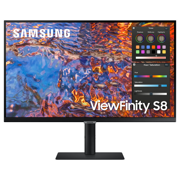 68,6cm/27 (3840x2160) Samsung S27B800PXP 16:9 5ms IPS HDMI DisplayPort USB-C VESA Pivot 4K Black