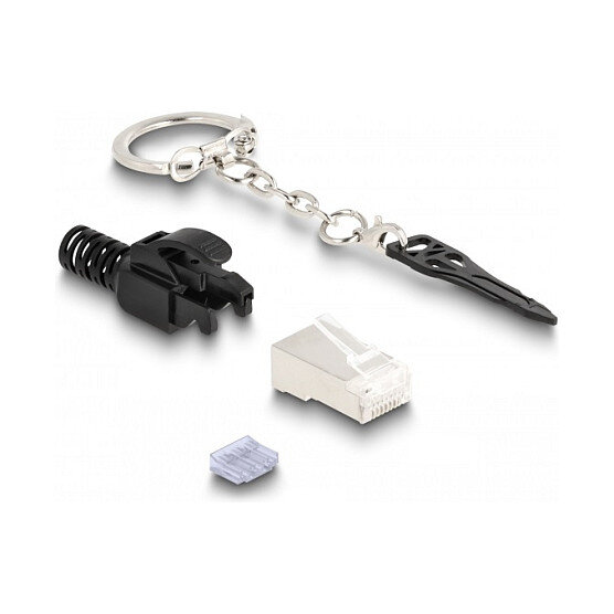 RJ45 Modularer Stecker Cat.6A verschließbar 10er Set