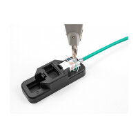 Keystone LSA Set mit Auflegehalterung RJ45 / RJ11 Cat.6 schwarz