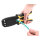 Universelle Crimpzange mit Abisolierer für 10P (RJ50), 8P (RJ45), 6P (RJ12/11), 6P DEC oder 4P Modular Stecker