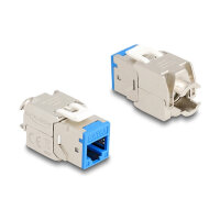 Keystone Modul RJ45 Buchse zu LSA Cat.6A werkzeugfrei blau Set 10 Stück
