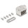 Gehäuse für D-Sub 9 Pin Stecker / Buchse mit Metallhalterung 90° gewinkelt Zinklegierung