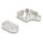 Gehäuse für D-Sub 9 Pin Stecker / Buchse mit Metallhalterung 90° gewinkelt Zinklegierung