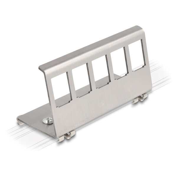 Keystone Metall Halterung 5 Port für Hutschiene