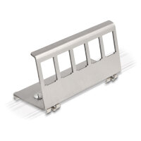 Keystone Metall Halterung 5 Port für Hutschiene