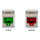 Keystone Modul RJ45 Buchse zu LSA Cat.6A mit LED