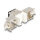 Keystone Modul RJ45 Buchse zu LSA Cat.6A werkzeugfrei schwarz Set 10 Stück