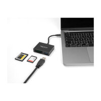 USB-C™ Card Reader für XQD und SD Speicherkarten + USB 5 Gbps Typ-A Port